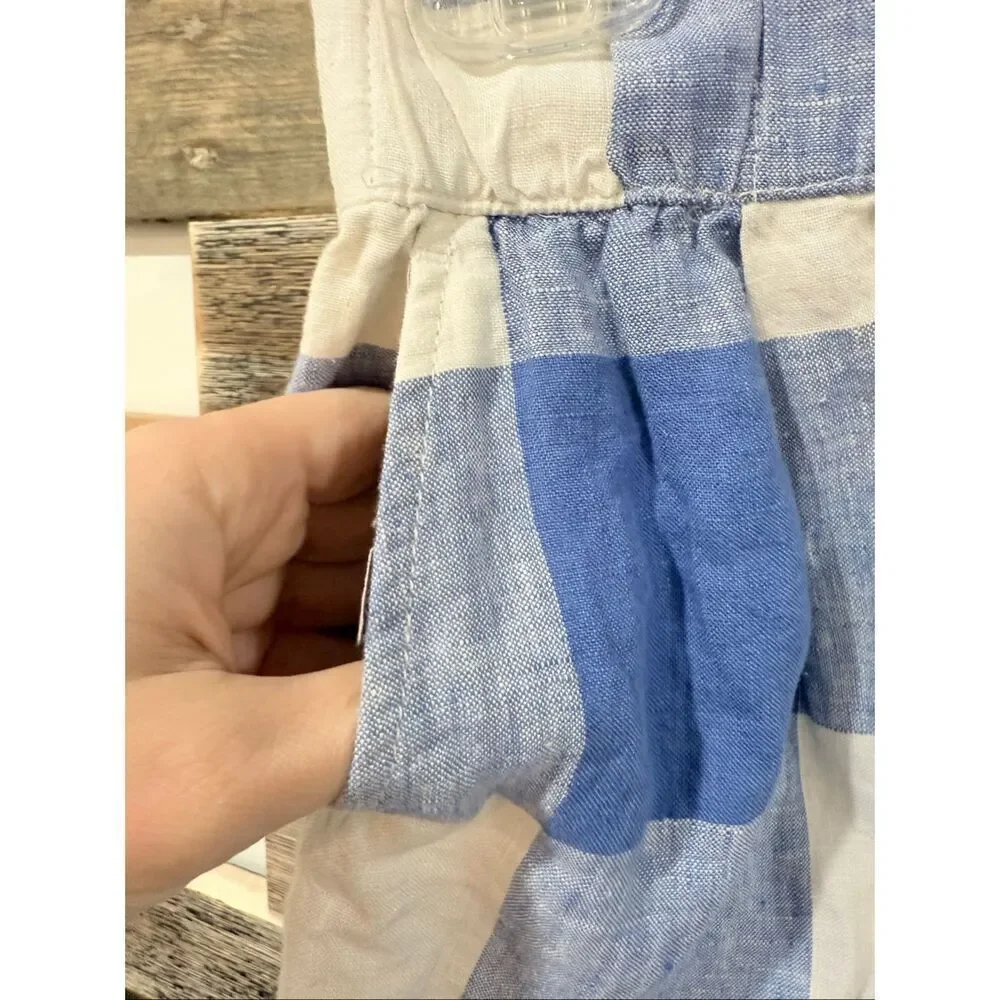 Lou & Grey NWT linen shorts pockets elastic waist size XS
